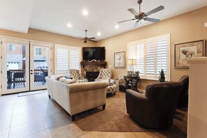 TV, fireplace, Netflix, streaming services