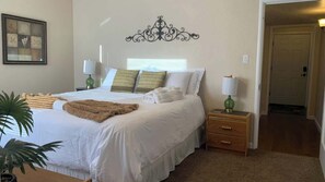 2 bedrooms, iron/ironing board, travel crib, WiFi