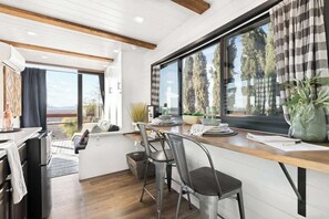 Interior - Rooftop Spa! Tiny Cargo Home, Farm Experience (Tulare)