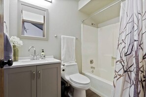 Shower, hair dryer - Shaver Escape! Mountain Loft Condo (Shaver Lake)