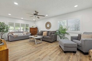 TV, video games, books, offices