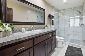 Shower, hair dryer