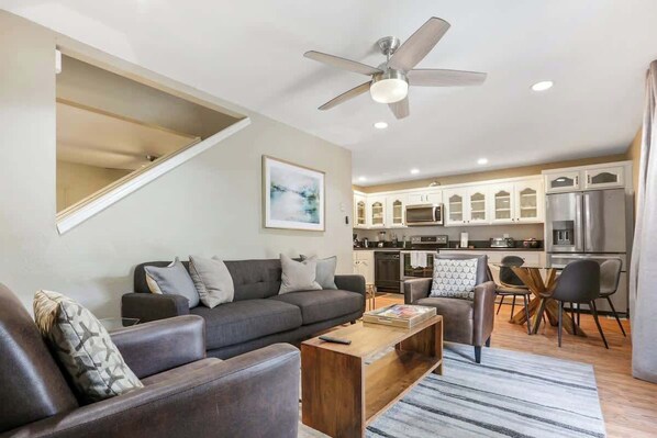 TV, video games, books, offices