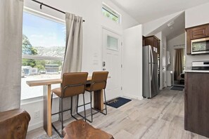 Fridge, microwave, oven, stovetop - Tiny River House w River Frontage (Three River)