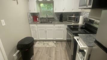 Microwave, oven, stovetop, paper towels