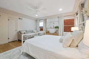 3 bedrooms, iron/ironing board, travel cot, WiFi
