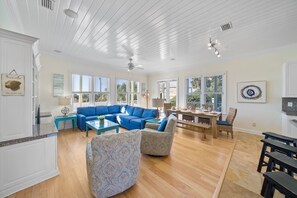 House, 4 Bedrooms | Living area | Smart TV - Surfer Dog 4 Bedroom Home by RedAwning (Panama City Beach)