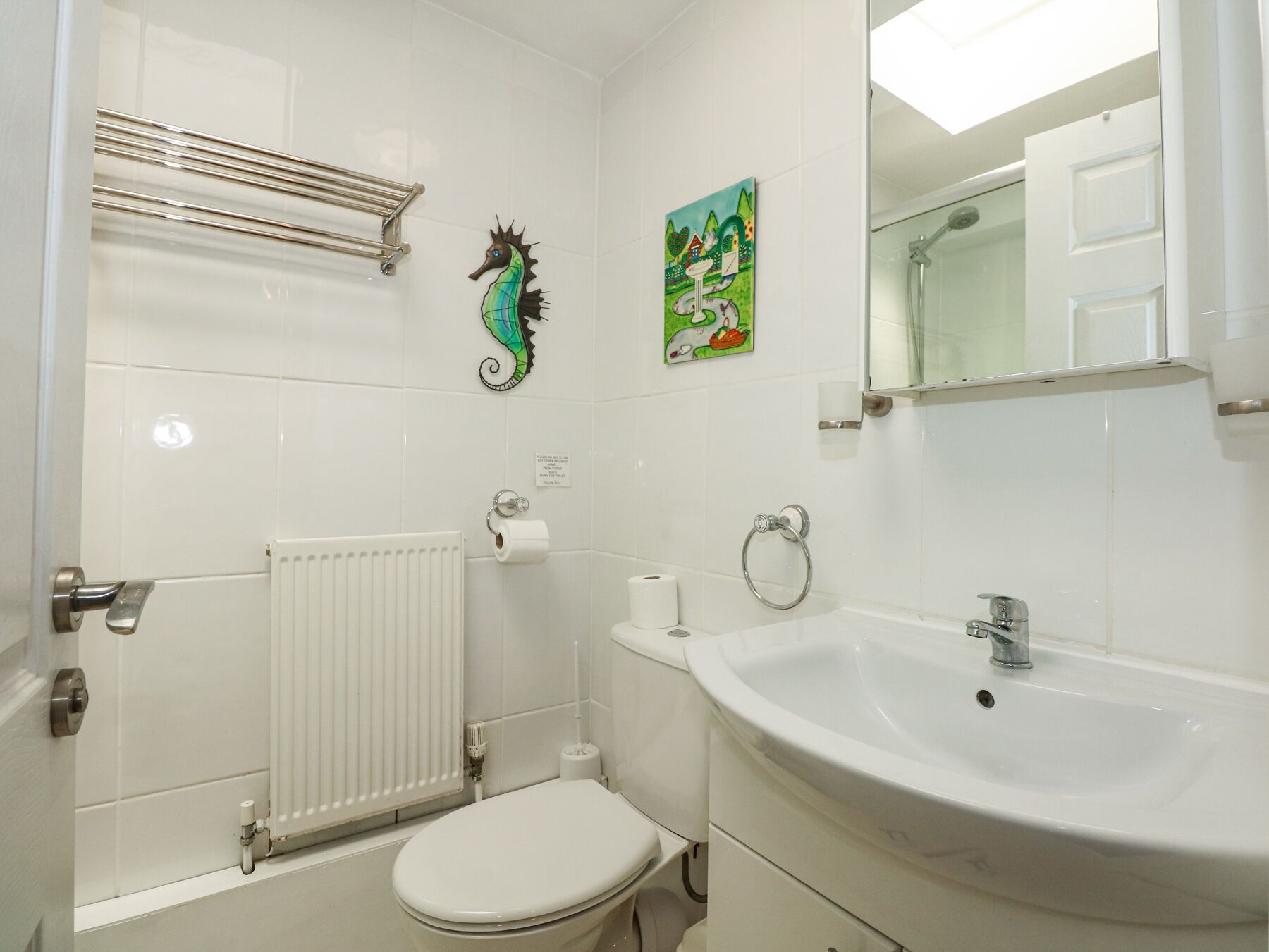 Shower, hair dryer