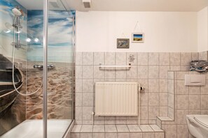 Shower, hair dryer