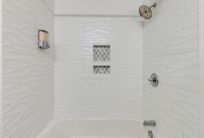 Hair dryer, towels