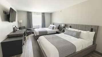 Premium bedding, down duvets, pillow-top beds, in-room safe