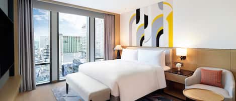 Le Salon Suite, 1 King Bed, Non Smoking (Club Lounge Access for 2 Guests) | 1 quarto, roupas de cama premium