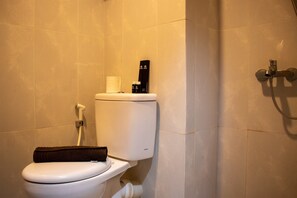 Apartamento, 1 quarto | Banheiro | Chuveiro, produtos de toalete grátis, toalhas de banho 