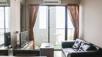 Appartamento, 1 camera da letto | Area soggiorno | TV