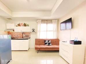 Living area - Comfy And Modern 2Br Apartment At Parahyangan Residence (Bandung)