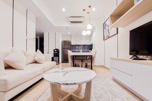 Living area - Cozy And Well Furnished 2Br At Branz Bsd City Apartment (Pagedangan)