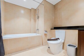 Apartemen, 2 kamar tidur | Kamar mandi | Shower, perlengkapan mandi gratis,  dan handuk