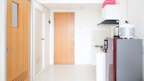 公寓, 2 间卧室 | 私人厨房 | 冰箱、炉灶、厨具/餐具、餐桌