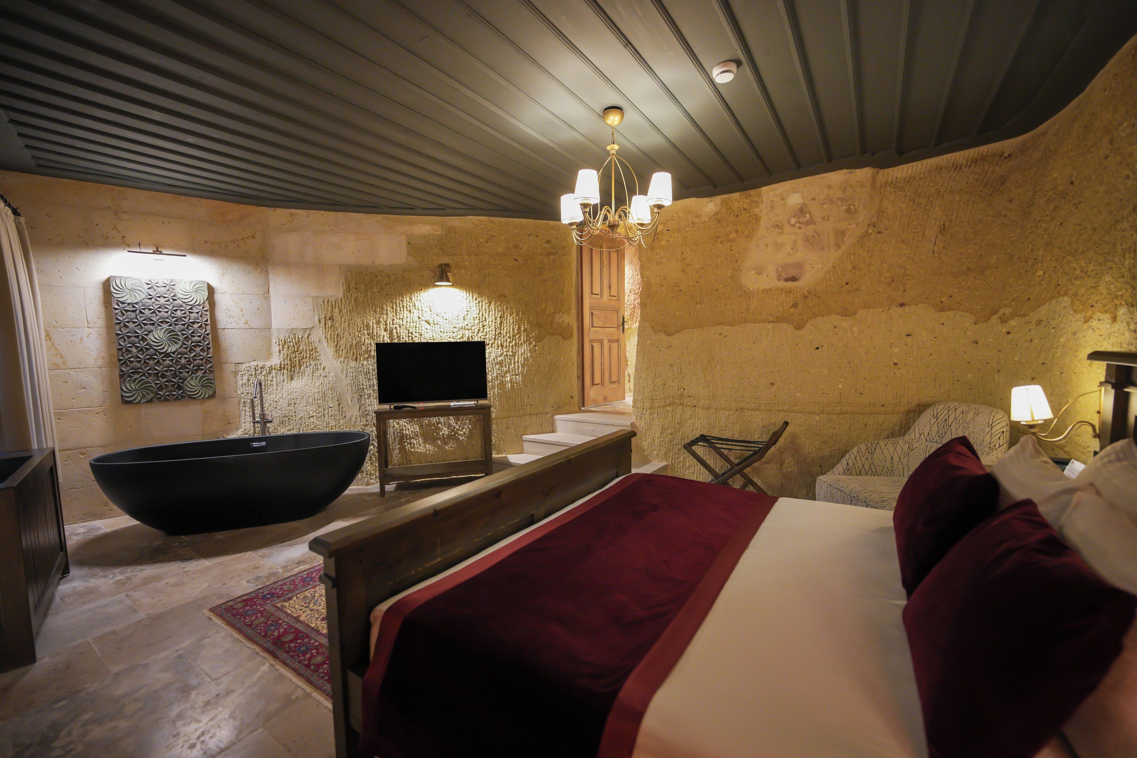 Suite panorámica | Sábanas de algodón egipcio, ropa de cama de alta calidad y minibar 