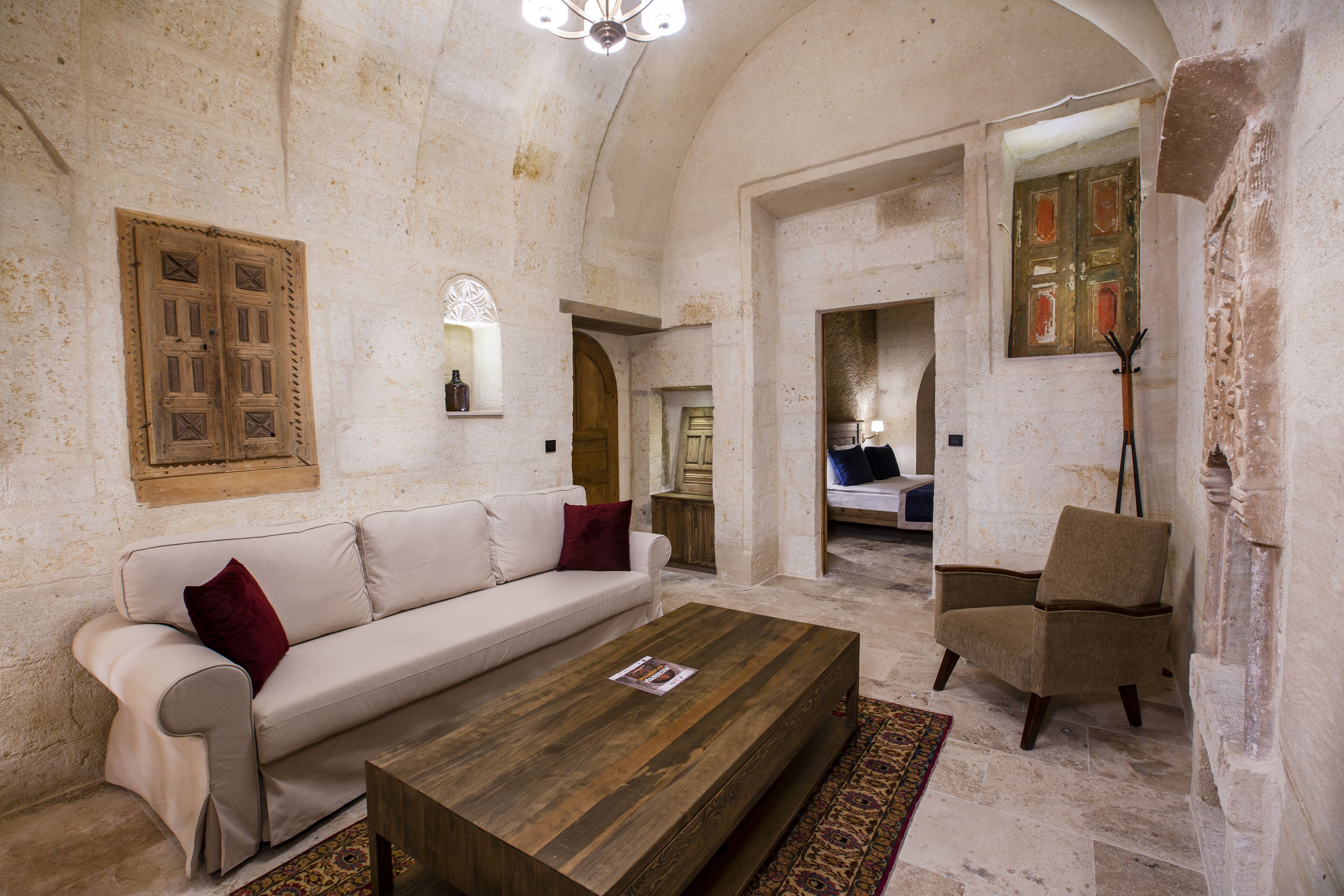 Superior Room | Living area | 42-inch LED TV with digital channels, TV, fireplace