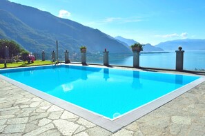 Surrounded by lush greenery, this pool offers a serene escape amidst the mountainous landscape.