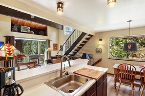 Townhome, Multiple Beds, Balcony, Mountain View | Private kitchen | Fridge, microwave, oven, stovetop - Cozy Tahoe Getaway (Kings Beach)