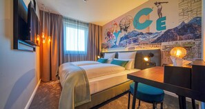 Habitación doble Confort | Ropa de cama hipoalergénica y caja de seguridad en la habitación 