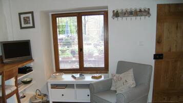 Fernseher, DVD-Player, Bücher, Videothek