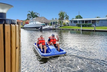 Pedal boat available for rental