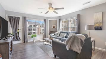 Condo, Multiple Beds, Balcony, Garden View (Brookside Retreat) | Living area | 42-inch flat-screen TV with digital channels