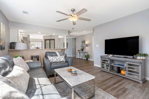 Condo, Multiple Beds, Balcony, Garden View (Brookside Retreat) | Living area | 42-inch flat-screen TV with digital channels