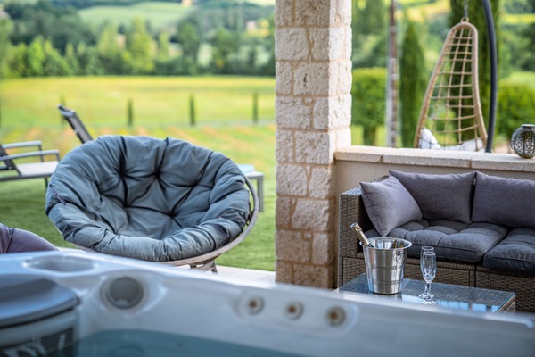 Idromassaggio all'aperto