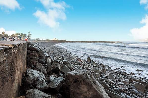 Vlak bij het strand