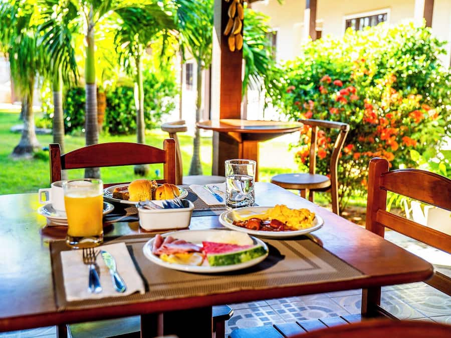 Free daily buffet breakfast