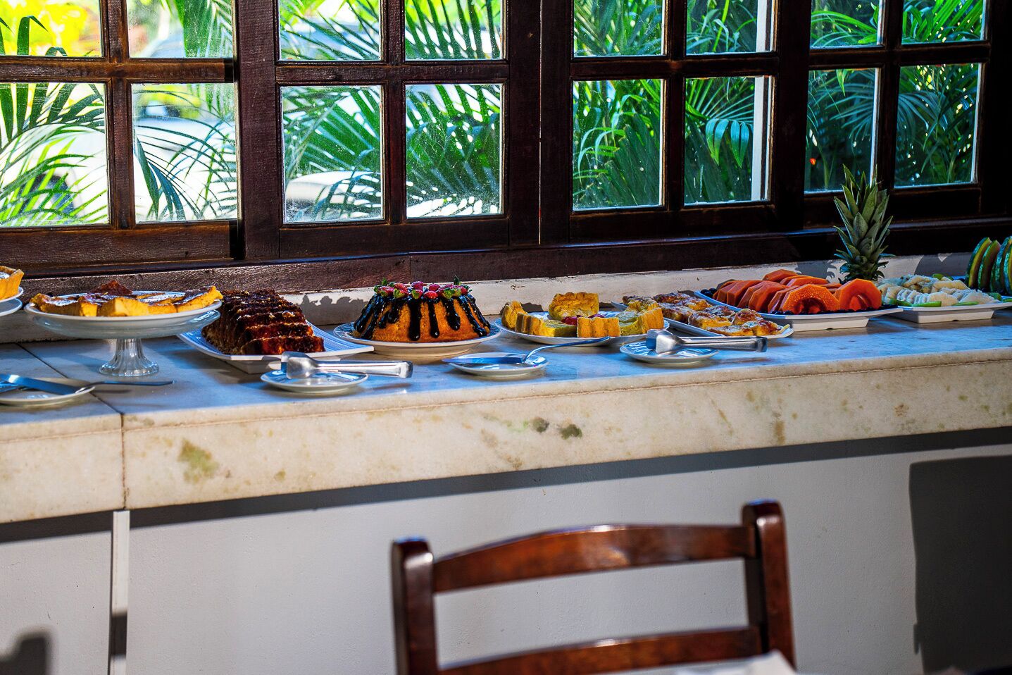 Free daily buffet breakfast