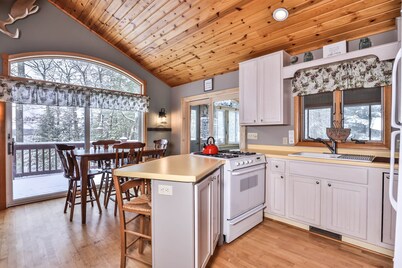 Beautiful Northwoods home w/ Private Lake frontage on Big St Germain Lake