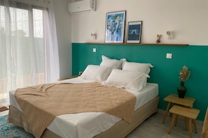 2 chambres, fer et planche Ă repasser, Wi-Fi gratuit, draps fournis