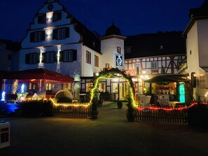 Front of property – evening/night