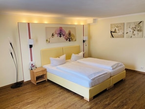 Premium bedding, individually decorated, individually furnished, desk