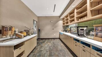 Free daily buffet breakfast