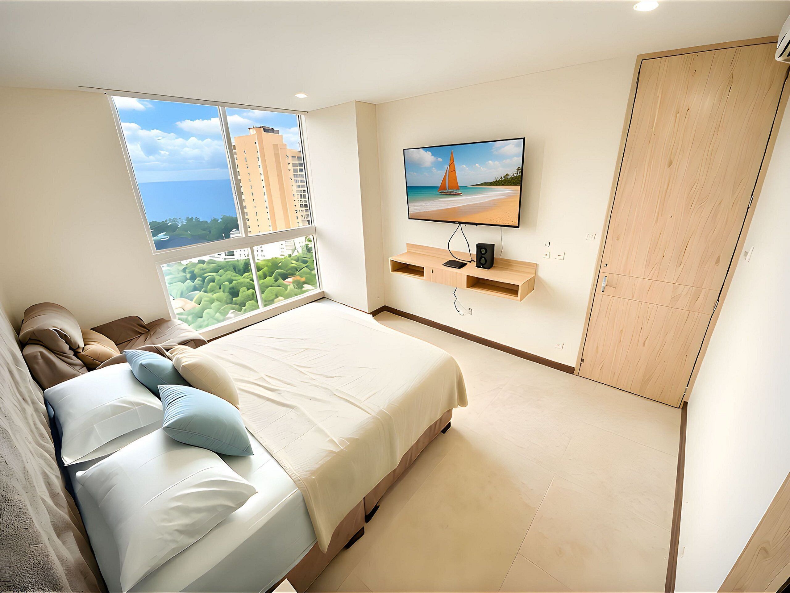 Apartment | Hypo-allergenic bedding, individually decorated, individually furnished