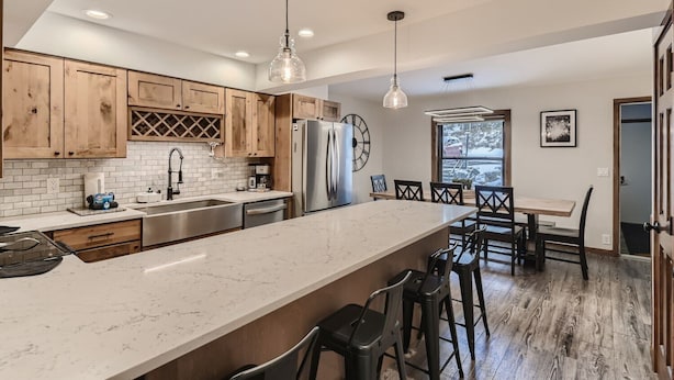 Townhome, Multiple Beds, Fireplace, Mountain View (Rockridge Retreat) | Private kitchen | Coffee/tea maker, fridge, microwave, oven - Stunning Views From the Top of Boreas Pass (Breckenridge)