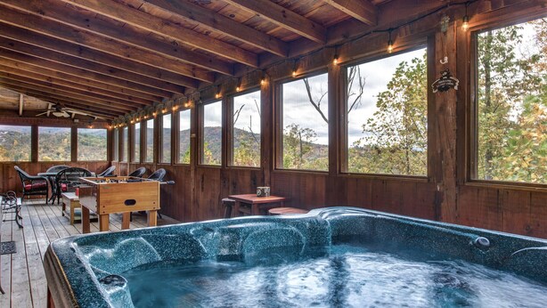 Cabin, Multiple Beds, Hot Tub, Mountain View (Chubby & Cubby's Den) | Pool - Scenic Smoky Mountains Escape w/ Hot Tub (Gatlinburg)