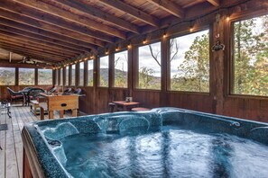 Cabin, Multiple Beds, Hot Tub, Mountain View (Chubby & Cubby's Den) | Pool - Scenic Smoky Mountains Escape w/ Hot Tub (Gatlinburg)
