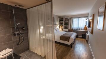Chambre Double | Salle de bain accessible aux personnes à mobilité réduite
