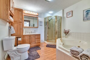 Free toiletries, hair dryer, towels