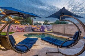 A heated pool