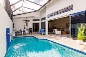 A heated pool