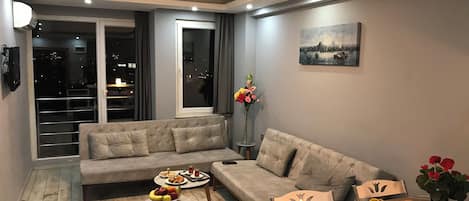 Douche, serviettes fournies