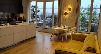 Prestigious apartment with balcony near the Hotel de ville A/C and Parking